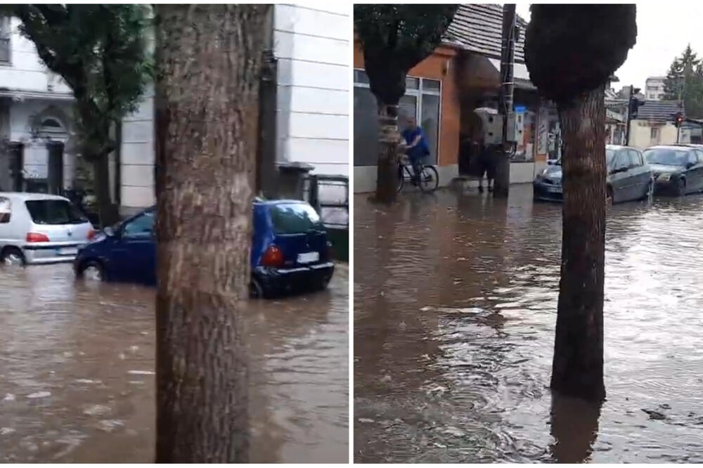 HAVARIJA NAKON OLUJE U NIŠU! Ulice potopljene, ljudi zarobljeni po kafićima, vetar nosio sve pred sobom (VIDEO)