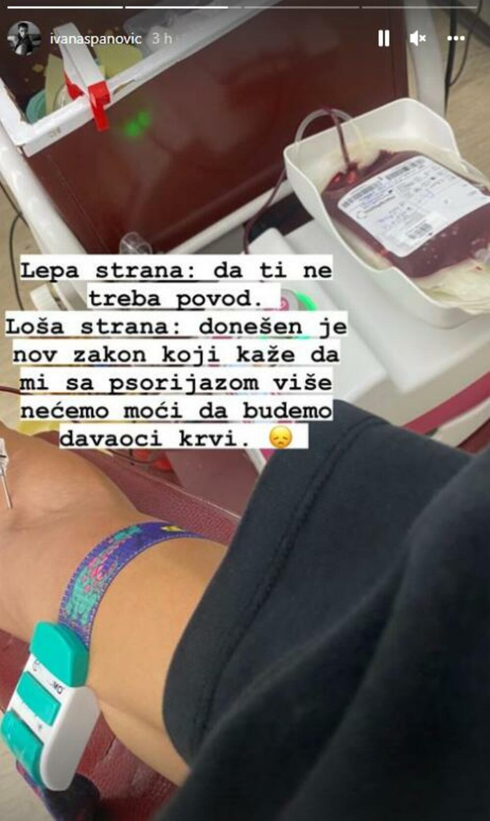 Objava Ivane Španović