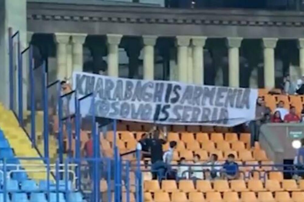 NAVIJAČI ZVEZDE I PJUNIKA UJEDINJENI: Domaći oduševili "Delije" transparentom "Kosovo je Srbija!"
