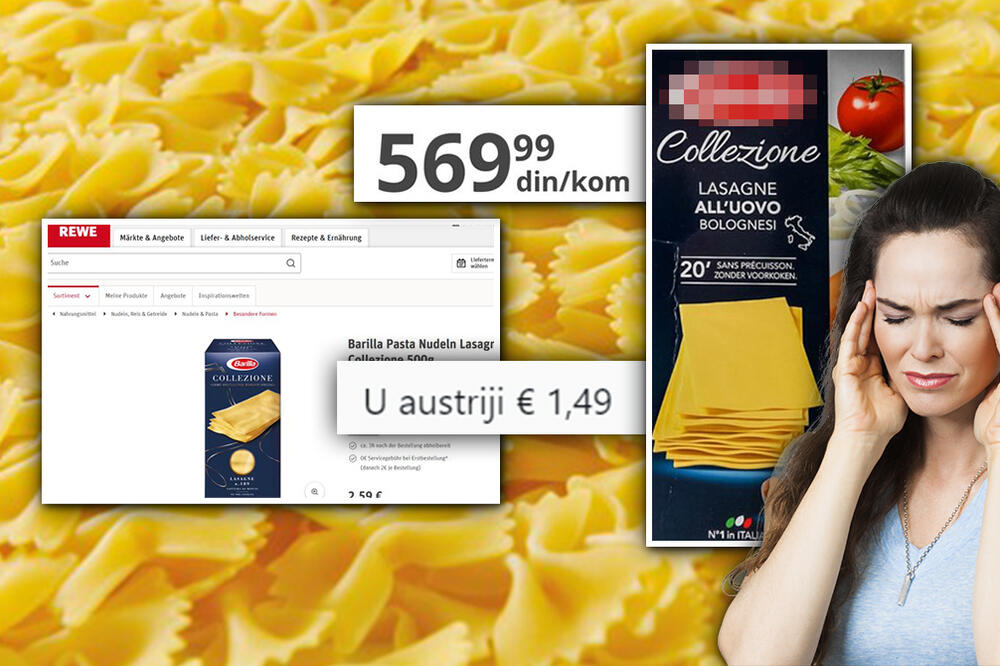 ITALIJANSKA TESTENINA SVUDA JEFTINIJA NEGO KOD NAS: "Pola kile brašna, jedno jaje, so i voda 569 DINARA!" (FOTO)