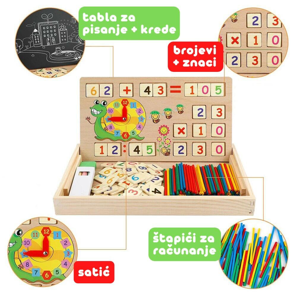 Set flomastera i edukativna kutija