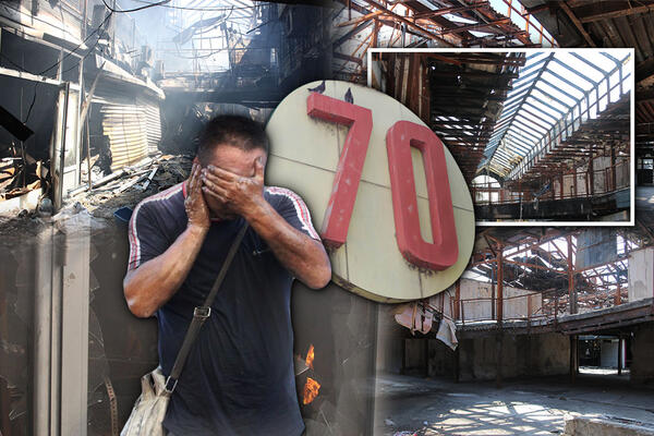 PONOVO GORI KINESKI TRŽNI CENTAR: Požar u bloku 70 NA NOVOM BEOGRADU