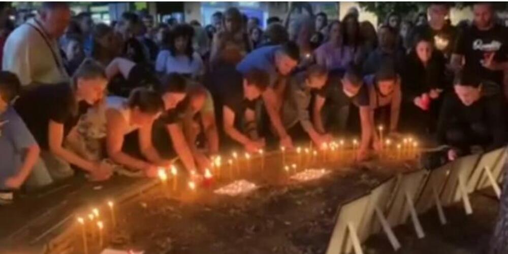 Cetinjani pale sveće za stradale u masakru