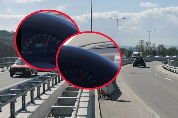 ZEMLJAČE, ŠTA SI NAGARIO TOLIKO? Srbin na auto-putu rešio da pogine uz Sinana, kazaljka za brzinu ODLEPILA (VIDEO)