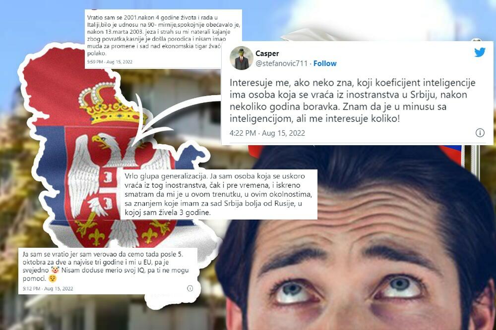 "KOLIKI JE IQ OSOBE KOJA SE VRATI U SRBIJU, ZNAM DA JE U MINUSU"! Srbin izazvao GNEV, pljuštali odgovori i to KAKVI