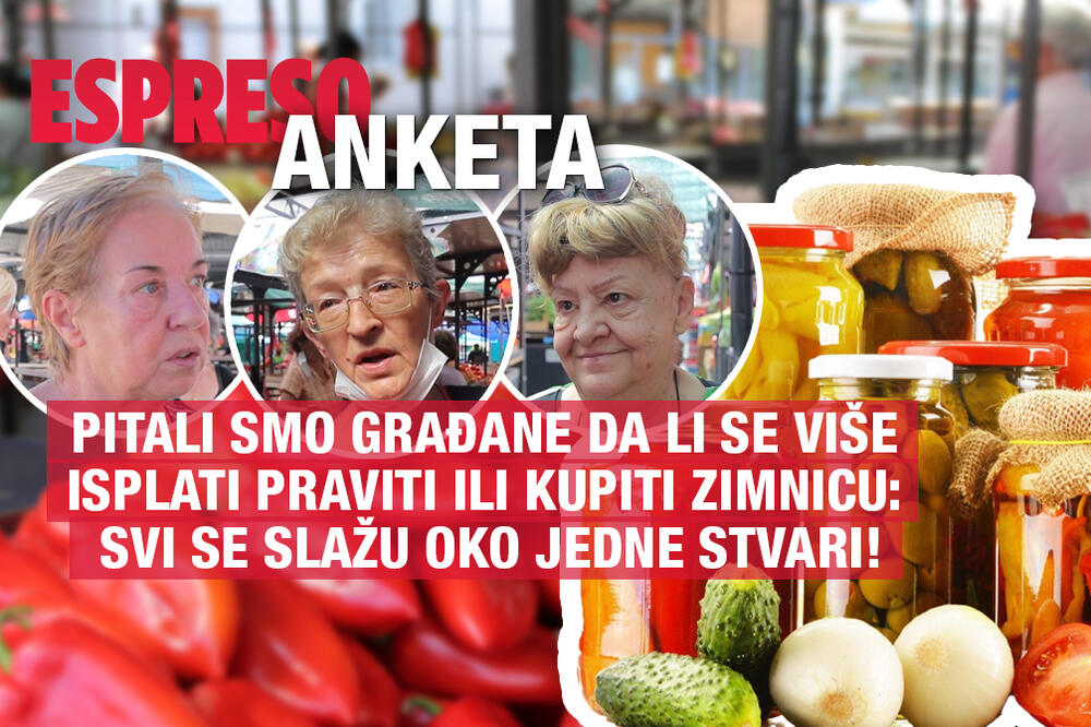 PITALI SMO BEOGRAĐANE DA LI ĆE OVE GODINE PRAVITI ILI KUPOVATI ZIMNICU: Svi se slažu oko jedne stvari! (VIDEO)