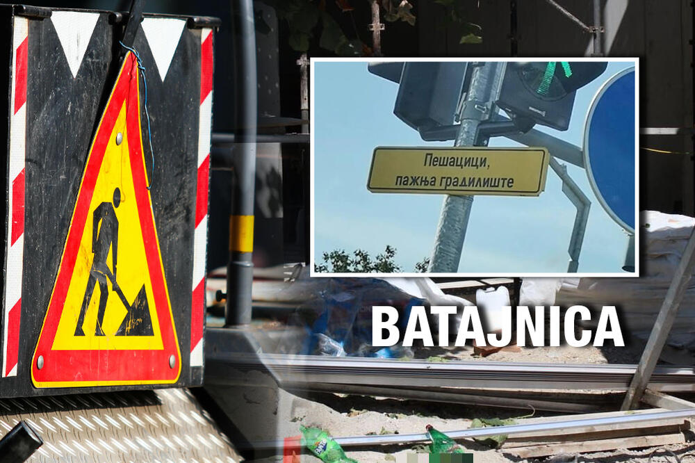 OSVANULO UPOZORENJE ZA PEŠAKE U BATAJNICI, SVI PADAJU OD SMEHA KAD PROĐU TUDA! Kad vidite šta TAČNO piše i vi ćete!