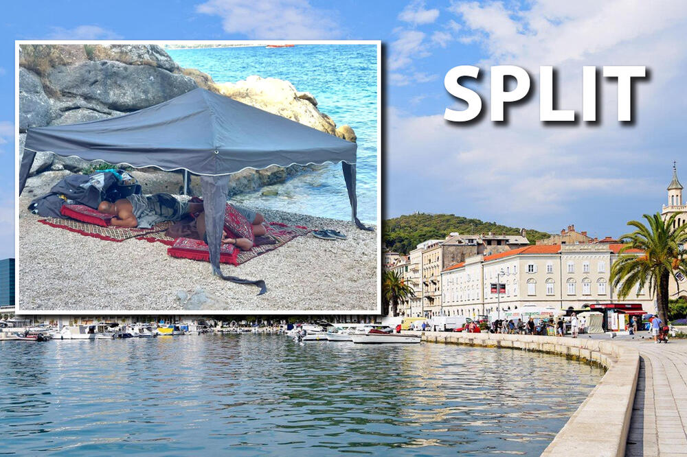 DOK DRUGI ŠTEDE ONI UŽIVAJU NA PLAŽI ZA DŽABE: Isplivala fotka iz Splita, pogledajte samo ovu INOVACIJU! (FOTO)
