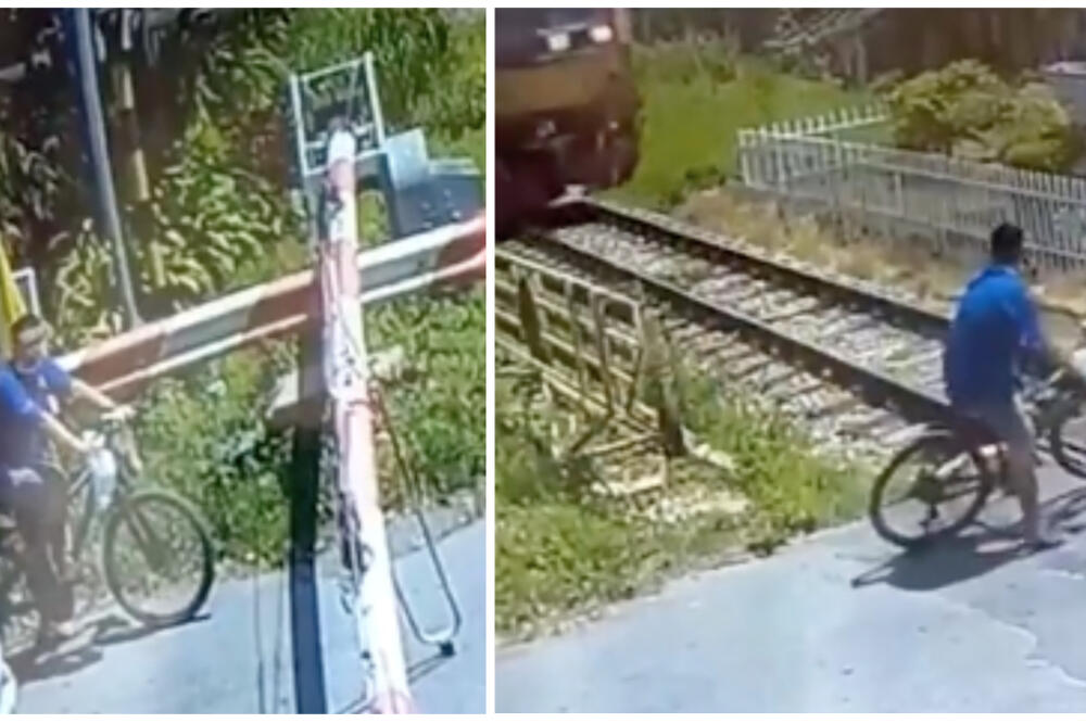 SMRT IZBEGAO ZA DLAKU! Hteo da bude BRŽI od VOZA, evo KAKO se PROSLAVIO (VIDEO)