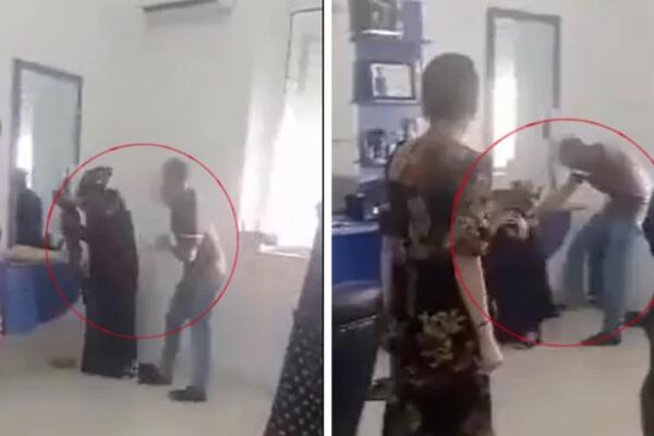 ISPLIVAO VIDEO KOJI MORATE GLEDATI NA SOPSTVENU ODGOVORNOST: Muž prebija ženu pred svima, HOROR SCENE