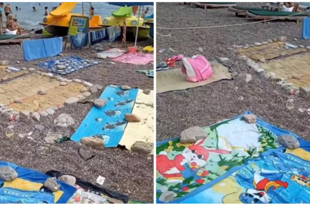 TURISTI NASTAVLJAJU BORBU ZA SVOJE PARČE PLAŽE: Ne odustaju ni za ŽIVU GLAVU, pala i "teža ARTILJERIJA"! (FOTO)