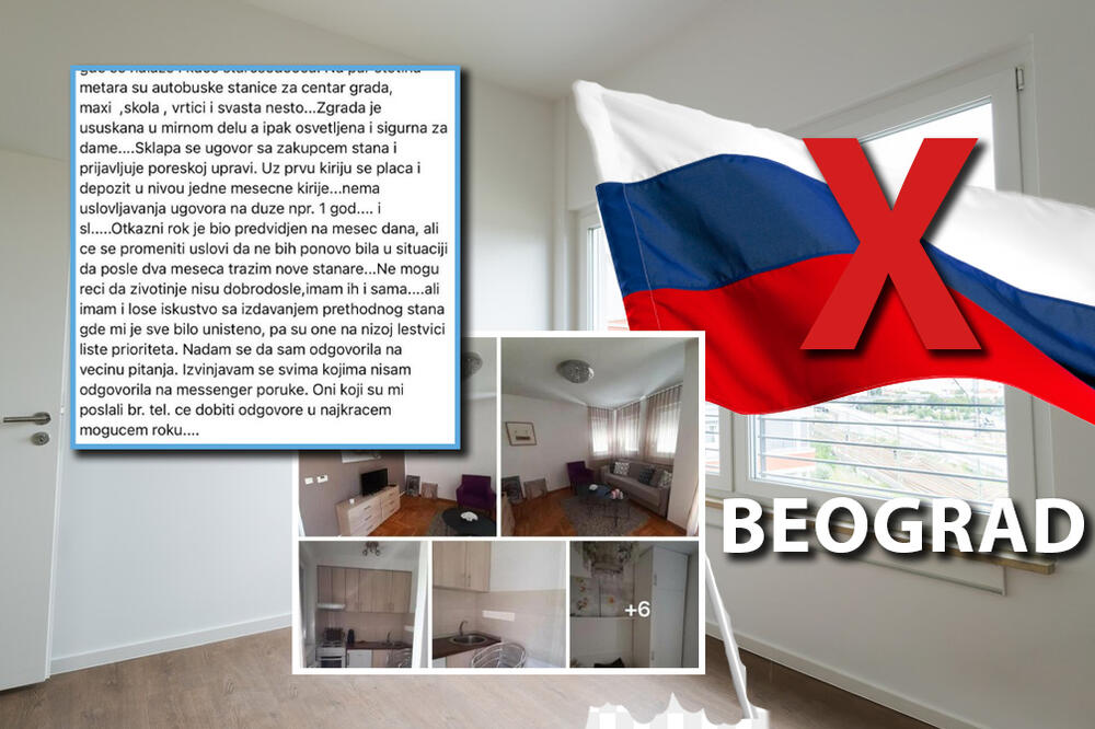 NE IZDAJEMO STAN RUSIMA, IMAMO DOBAR RAZLOG: Oglas iz Beograda ZAPALIO mreže, ljudi u ŠOKU! (FOTO)