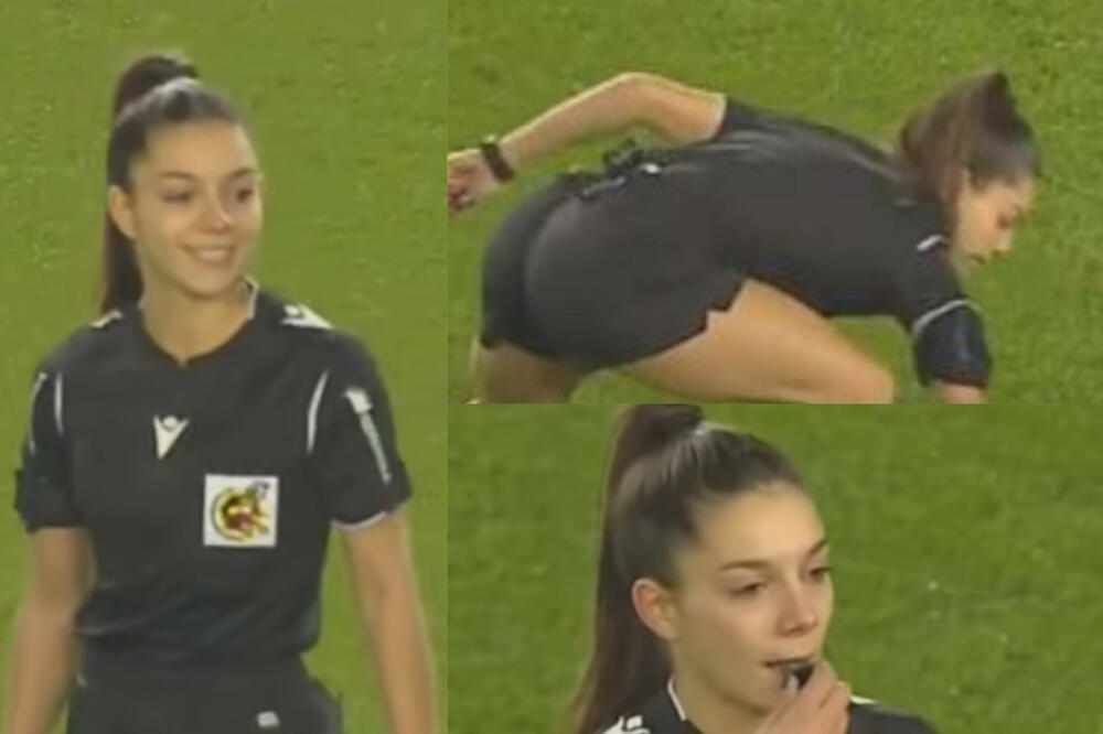 NAJZGODNIJA FUDBALSKA SUTKINJA: Igrači jedva čekaju da svira faul, navijači POLUDE kad je vide u dresu! (VIDEO)