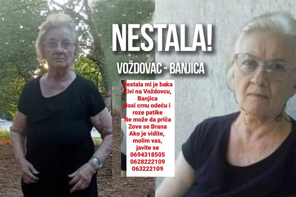 "BAKA JE NEČUJNO IZAŠLA IZ KUĆE": Nestala Brana Pavlović sa Banjice, oglasila se njena unuka za Espreso!