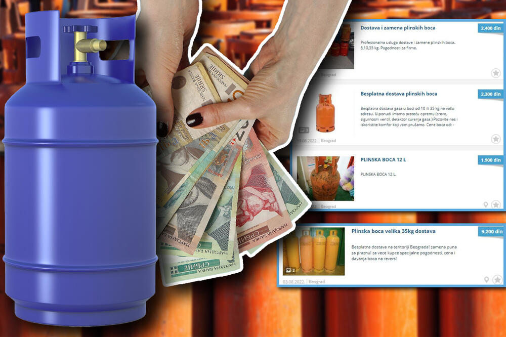 POTRAŽNJA ZA PLINSKIM BOCAMA RASPLAMSALA SE NA PIJACAMA: U firmama drugačija situacija, boca od 10 kg skoro 10.000!