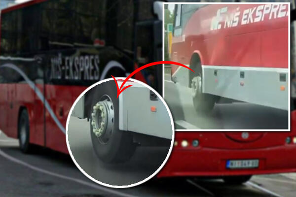 KO ODGOVARA ZA 50 UGROŽENIH ŽIVOTA? Vozač Niš ekspresa lagano vozi bez jednog točka na auto-putu i to po NEVREMENU!