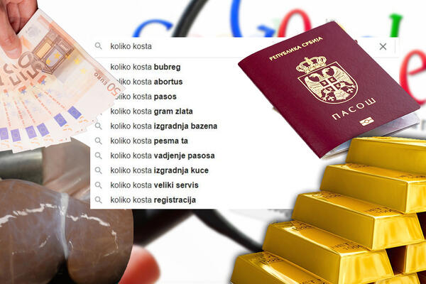 POGLEDAJTE ŠTA NAJVIŠE INTERESUJE SRBE, SRAMOTA! Kada na GUGLU ukucate, "KOLIKO KOŠTA", izađu FRAPANTNE STVARI!