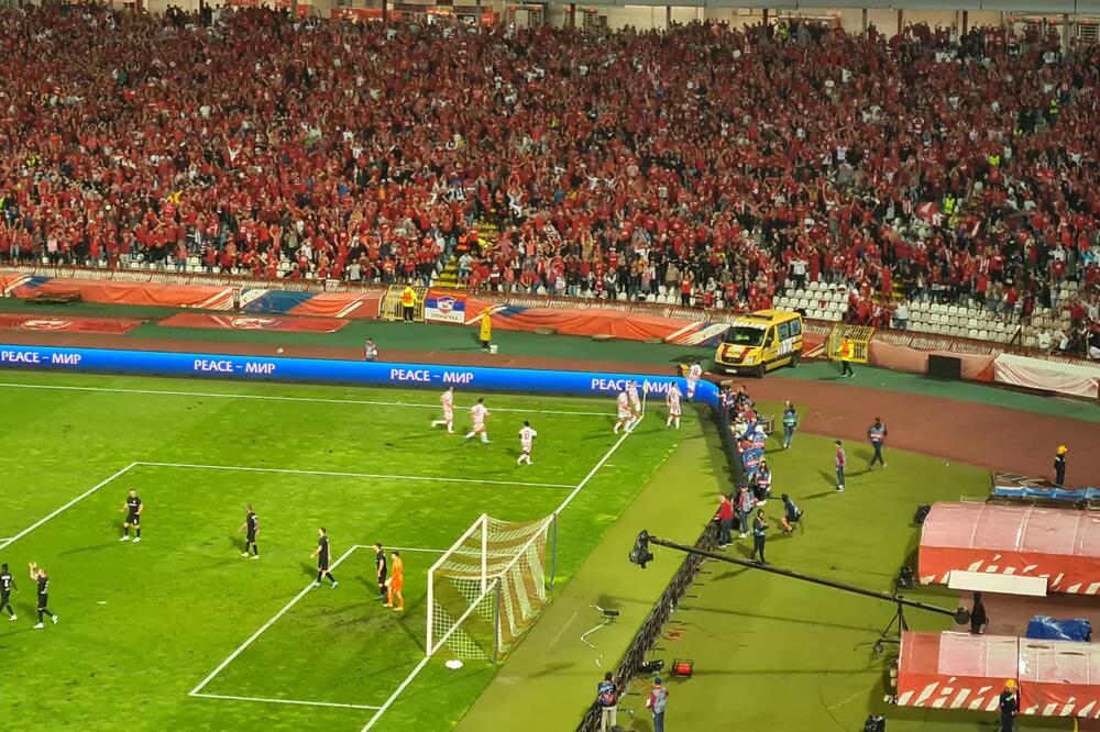 MARAKANA U TRANSU! Zvezda postigla gol, a evo kako je akcija izgledala! (VIDEO)