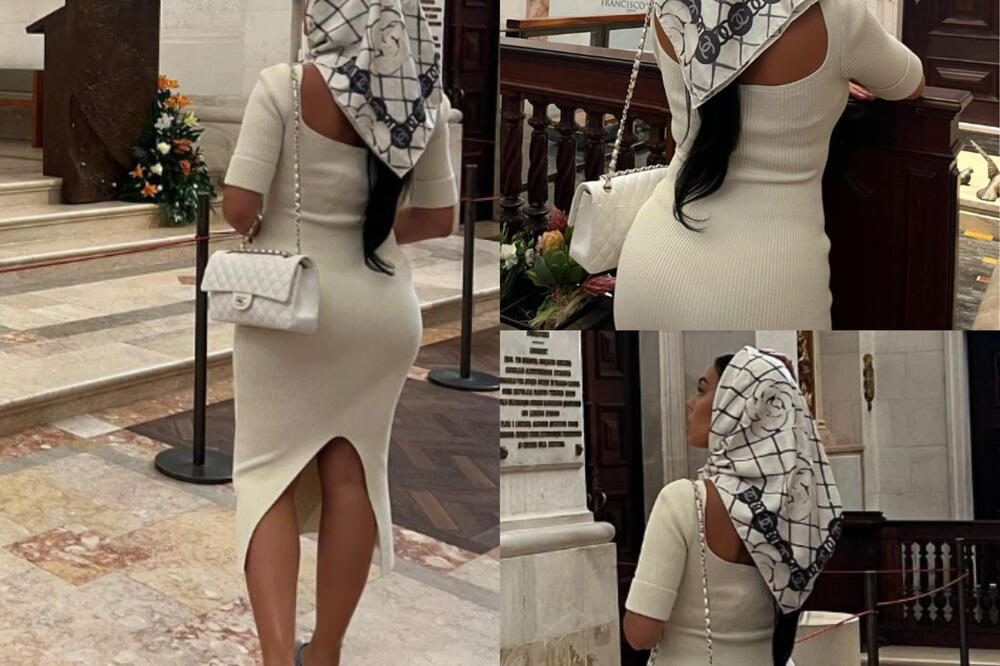 "TVOJE DU*E MORA DA SE ISTIČE I U CRKVI!" - Ronaldovu Heorhinu razapeli zbog stajlinga u bogomolji! (FOTO)