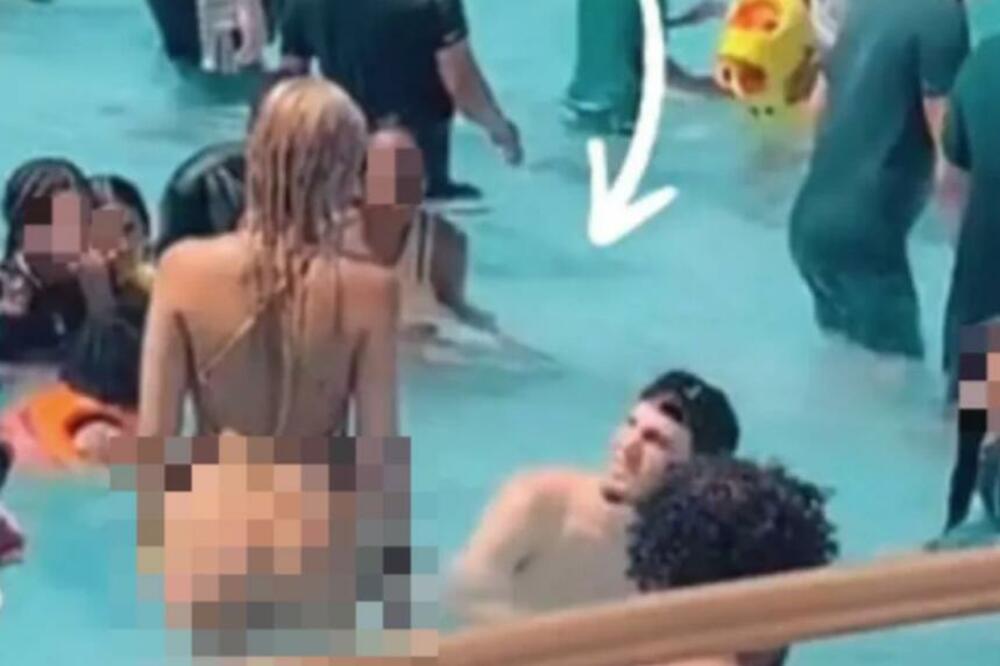 DEVOJKA NA STUBU SRAMA NAKON HAOSA KOJI JE NASTAO ZBOG NJE NA BAZENU: Nastala opšta FRKA oko onoga što je OBUKLA!