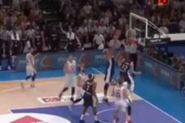 GOBER U STILU ŠEKIL O'NILA: Francuz slomio koš, utakmica nastavljena posle skoro pola sata! (VIDEO)