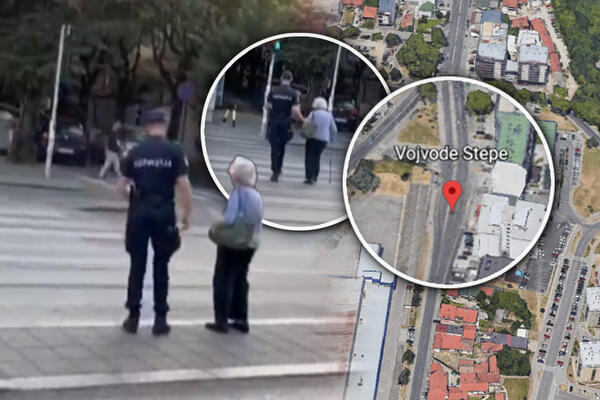 POLICAJAC U BEOGRADU POMAŽE STARICI DA PREĐE ULICU, ODMAH SU GA SNIMILI: Snimak dana koji vraća veru u LJUDE! VIDEO