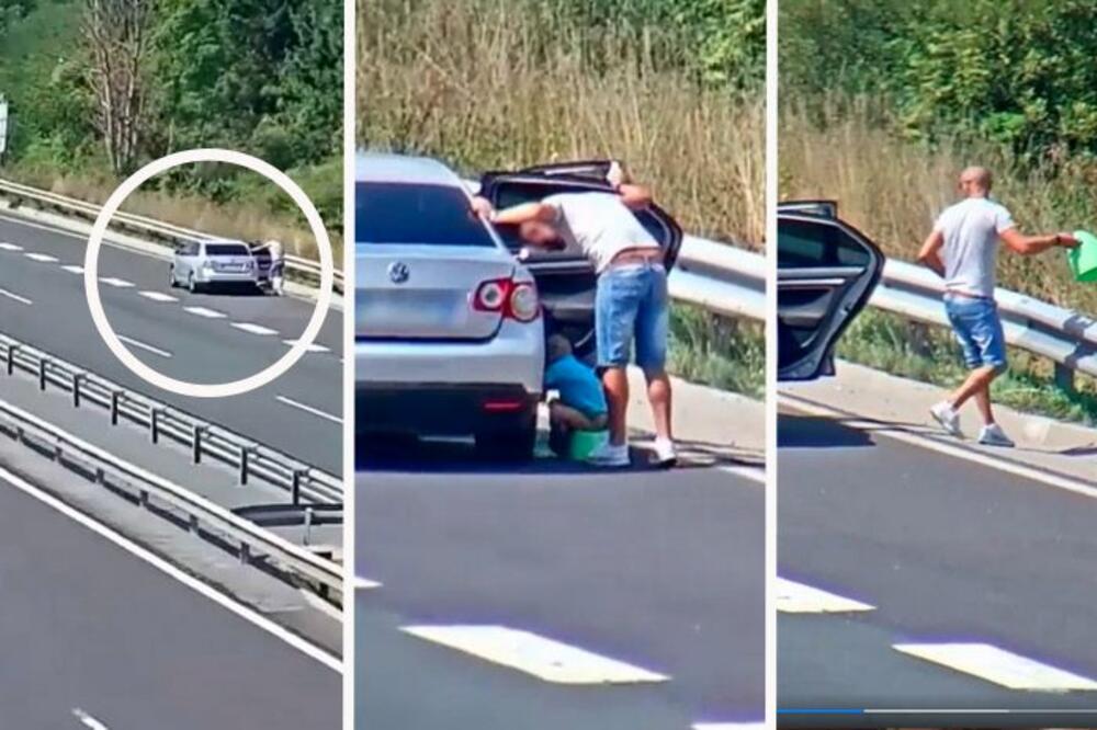 "OVO JE SMRTONOSNO" Snimak zbog kojeg BRUJI BALKAN, vidite šta je ovaj otac na AUTO-PUTU radio SA DETETOM (VIDEO)