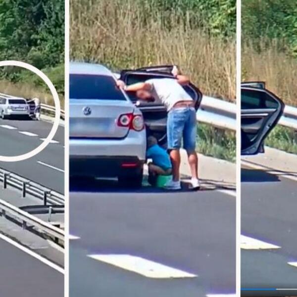 "OVO JE SMRTONOSNO" Snimak zbog kojeg BRUJI BALKAN, vidite šta je ovaj otac na AUTO-PUTU radio SA DETETOM (VIDEO)