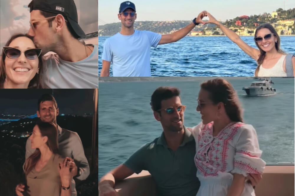 JELENA ĐOKOVIĆ NOVAKU U KRILU, ON JE ČVRSTO STEGAO, GRLI JE, LJUBI... "Malo uživam sa svojim mužem!" (VIDEO)