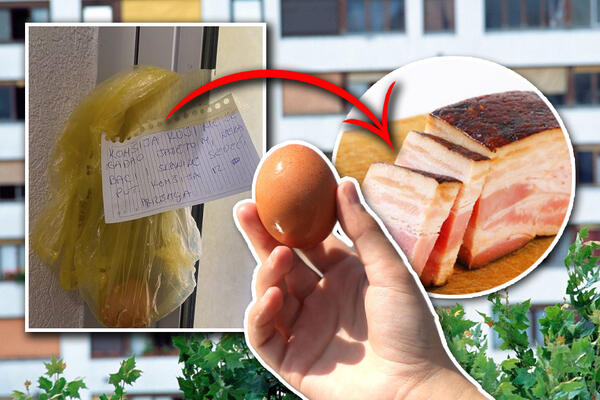 JEL' MOGUĆE DA SMO OVOLIKO POLUDELI? Novosađanin ostavio PORUKU za komšu, ovaj ga "častio" JAJIMA PO GLAVI (FOTO)