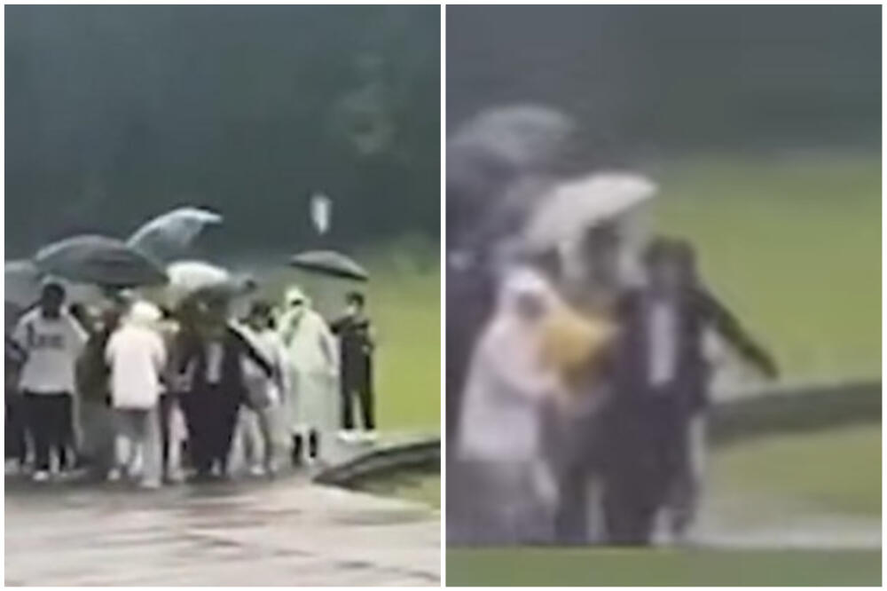 POJAVIO SE UZNEMIRUJUĆI SNIMAK SA SVADBE! Svatovi nose telo, mladoženju UBIO grom dok se slikao sa mladom! (VIDEO)