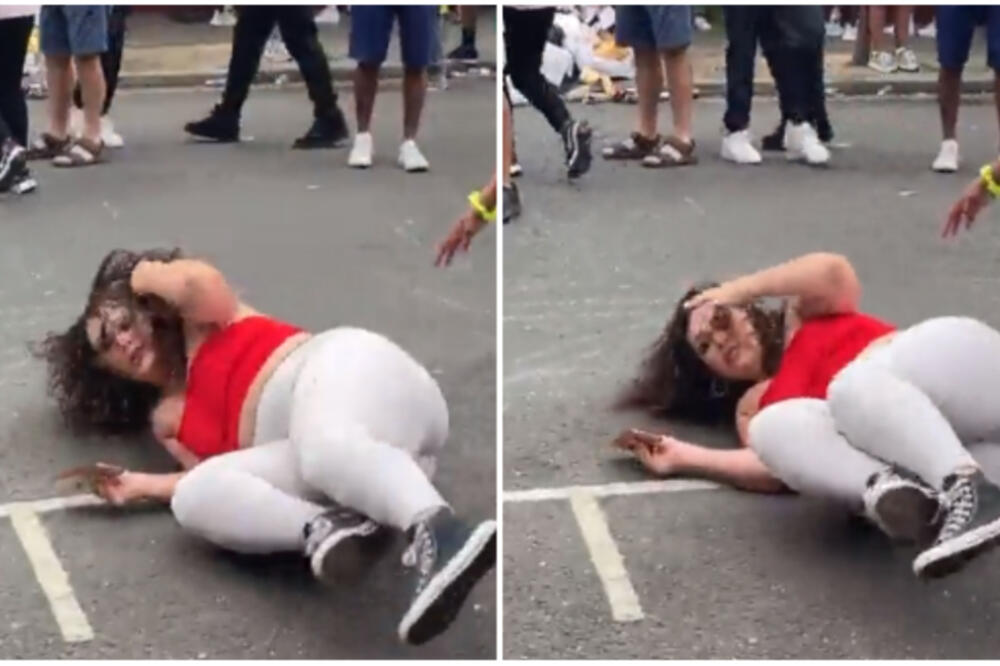 NABO JE DIREKT U GLAVU, SAMO SE SRUŠILA OD SILINE UDARCA! Nije znala šta ju je SNAŠLO (VIDEO)