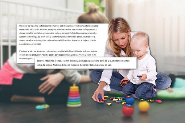 POMAMA ZA DADILJAMA U BEOGRADU, RODITELJI NUDE 90.000 DINARA! Milana za Espreso otkrila RAZLOG, oglasi preplavljeni