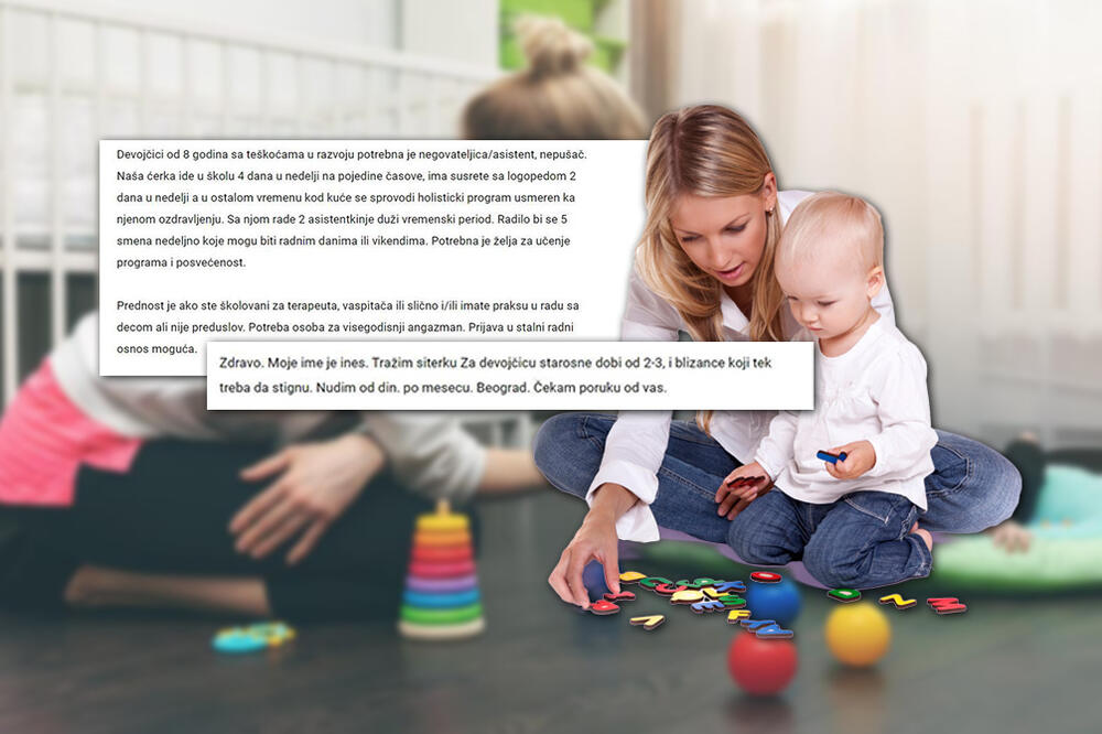 POMAMA ZA DADILJAMA U BEOGRADU, RODITELJI NUDE 90.000 DINARA! Milana za Espreso otkrila RAZLOG, oglasi preplavljeni