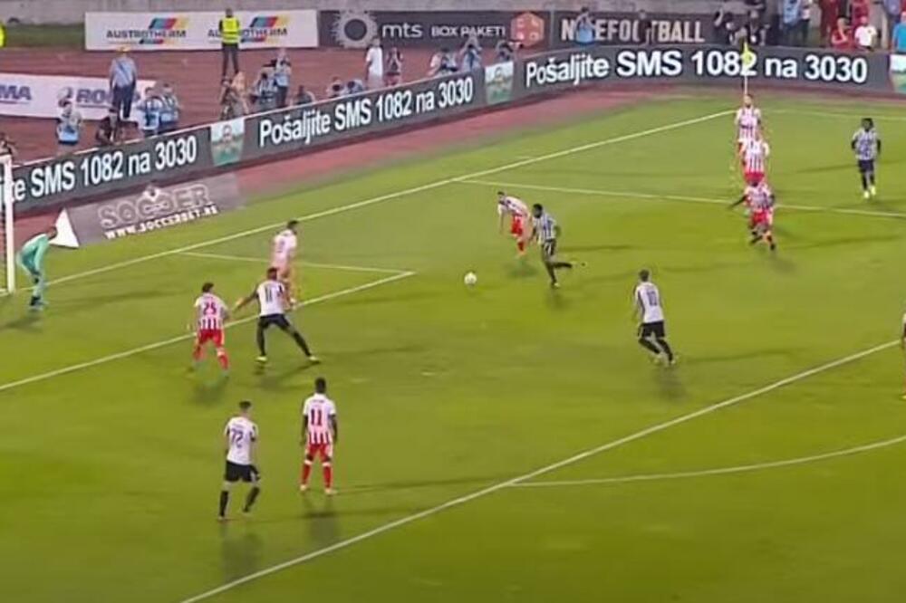 BRUKA KVINSIJA MENIGA! Fudbaler Partizana promašio LOPTU, kako je ovo uspeo? (VIDEO)