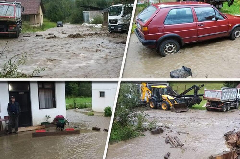 KATAKLIZMA U IVANJIČKOM KRAJU: Bujični potoci nose sve pred sobom! (FOTO)