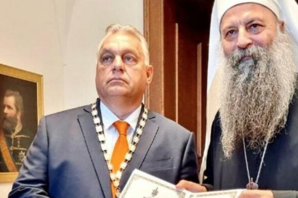 Patrijarh Porfirije odlikovao Viktora Orbana ordenom Svetog Save (FOTO)