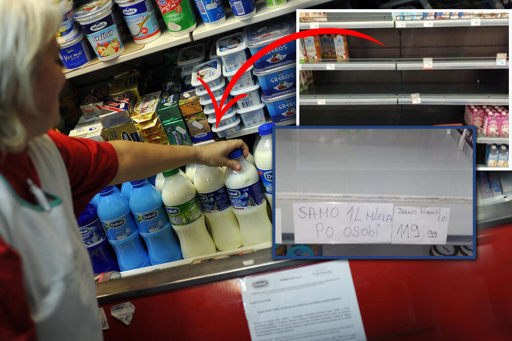 TRGOVCI OGRANIČILI KUPOVINU MLEKA U SRBIJI? Iz Udruženja potrošača objavili FOTOGRAFIJU! (FOTO)