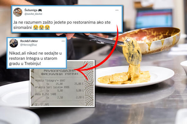 "ZAŠTO JEDETE PO RESTORANIMA AKO STE SIROMAŠNI": Zbog RAČUNA iz regiona nastao opšti HAOS, gore MREŽE! (FOTO)