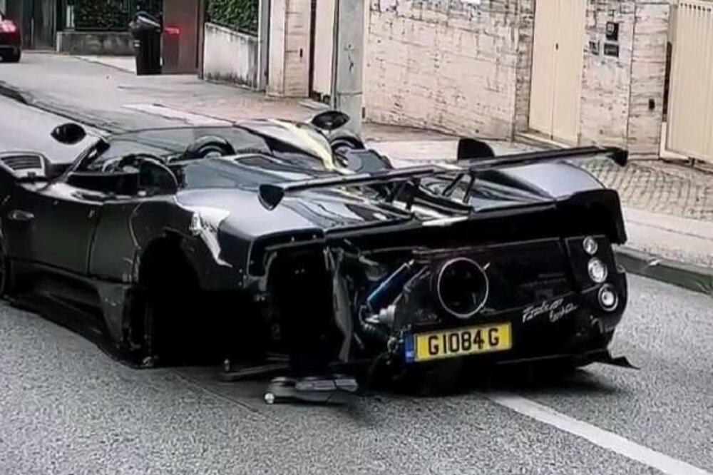 SKUPOCENI PAGANI SLUPAN U ZAGREBU: Evo šta je ostalo od automobila vrednog 17 MILIONA DOLARA! (FOTO/VIDEO)