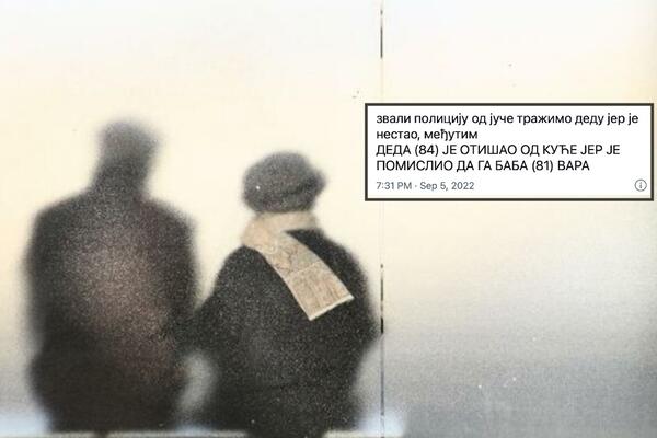 OVO JE NAJVEĆA LJUBAVNA DRAMA U SRBIJI: Deda (84) pobegao od kuće jer je mislio da ga ŽENA (81) VARA sa komšijom