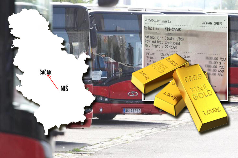 "USKORO ĆE SE SVE PLAĆATI U ZLATU": Cena AUTOBUSKE KARTE od Niša do Čačka zaprepastila SRBE, pa je l' ovo moguće?
