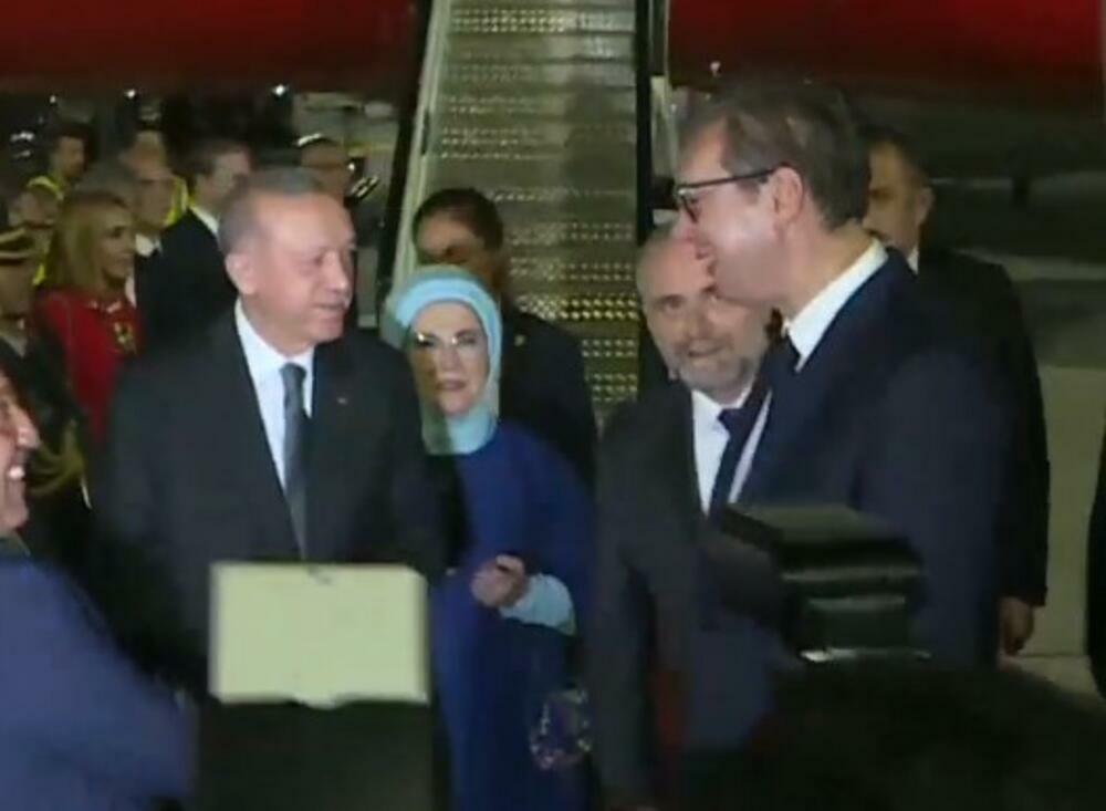 Redžep Tajip Erdogan, Erdogan stigao u Srbiju