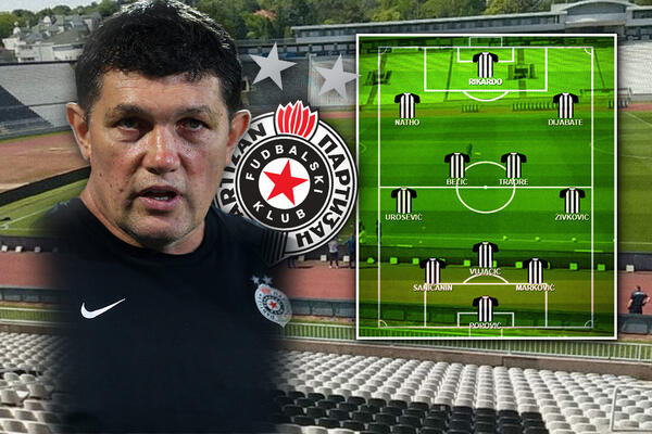 PETRIĆ HRABRO NA SLOVACKO! Partizan sa 3 štopera pozadi, IMPROVIZACIJA BEZ MENINGA! (FOTO)