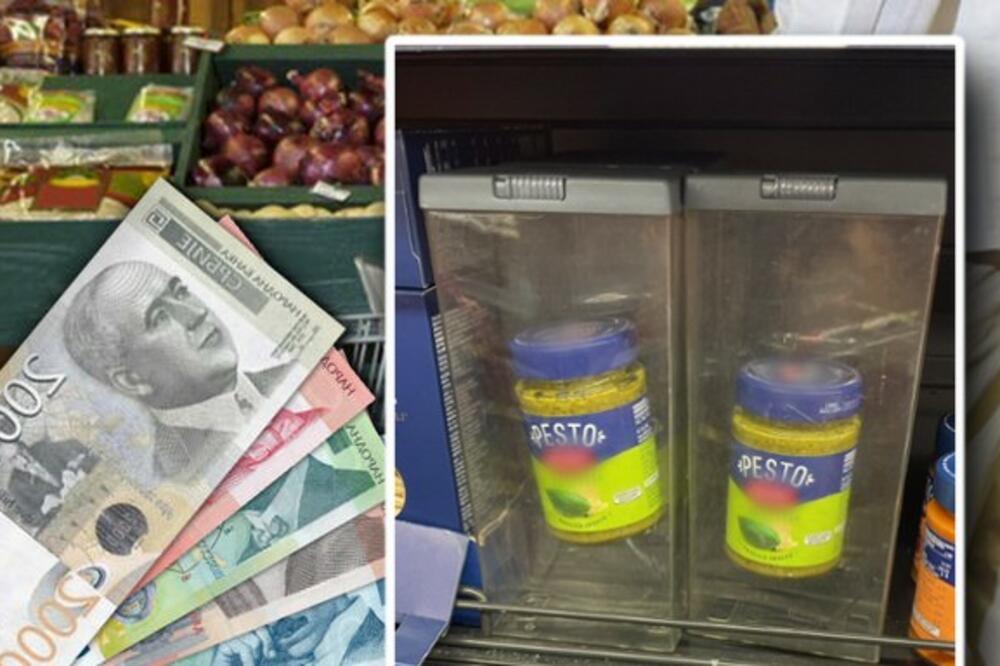 "MOŽETE LI DA OTKLJUČATE SEF DA UZMEM BLAGO?" Šok prizor iz supermarketa u Srbiji, ŠTA SE KRIJE IZA OVOGA? (FOTO)