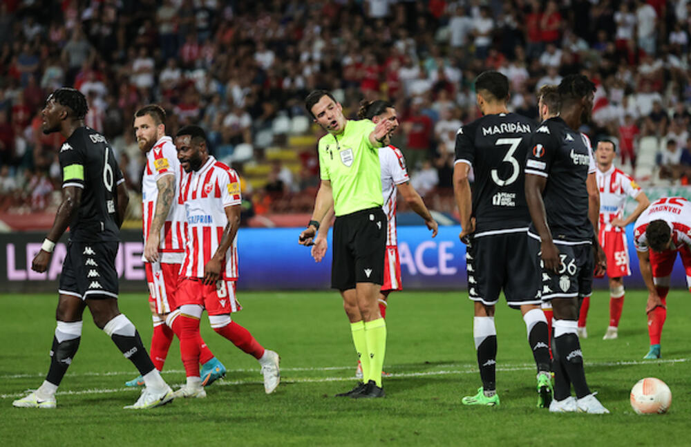 Detalj sa utakmice Crvene zvezde i Monaka