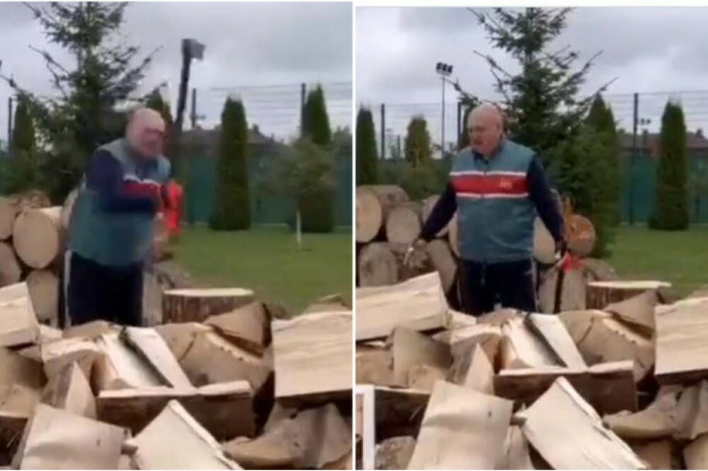 LUKAŠENKO ZAPREPASTIO CEO SVET: Objavio snimak kako CEPA DRVA, pa se ozbiljno NARUGAO, slušajte samo OVO! (VIDEO)