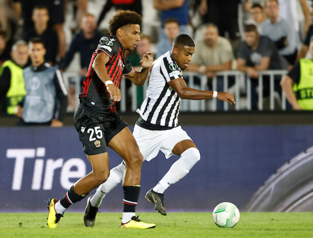 Detalj sa utakmice Partizana i Nice u Beogradu