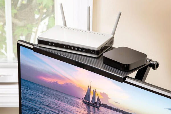 PRAKTIČNO I KORISNO: Polica koja se kači za vrh kompjutera/TV-a (NOVO + SNIŽENO)!