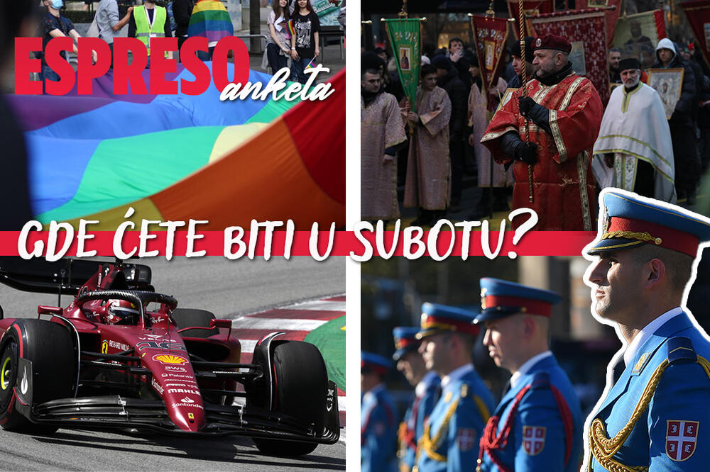 ESPRESO ANKETA: Gde ćete biti u subotu? IMATE 4 OPCIJE NA RASPOLAGANJU, a UVEK možete da izaberete i PETU!